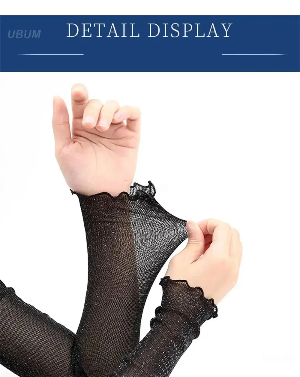 1 Pair Ice Mesh Sleeves Quick Drying Breathable Cycling Arm Covers Sun Protection Sports Cooling Sleeves For Driving Fishing