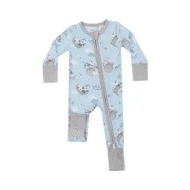 2-Way Zipper Romper - I Love You To The Moon Cows by Angel Dear
