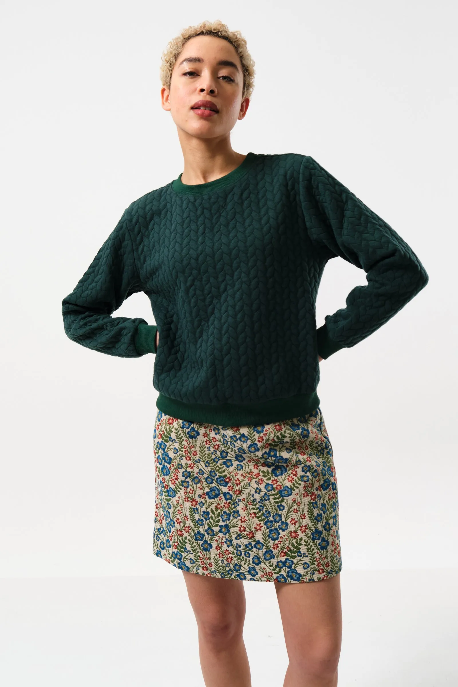 Aubin Aubusson Jacquard Mini Skirt