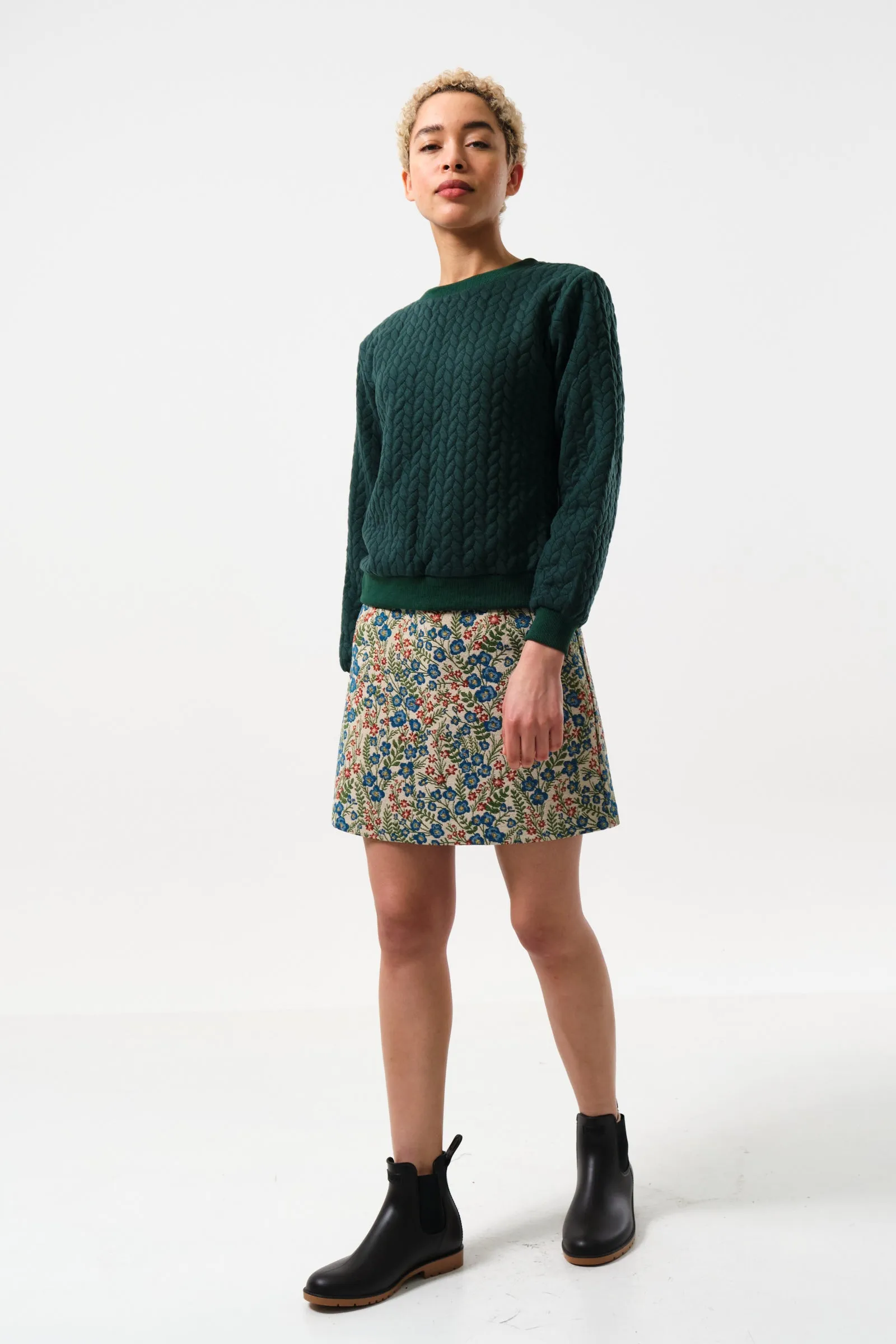 Aubin Aubusson Jacquard Mini Skirt