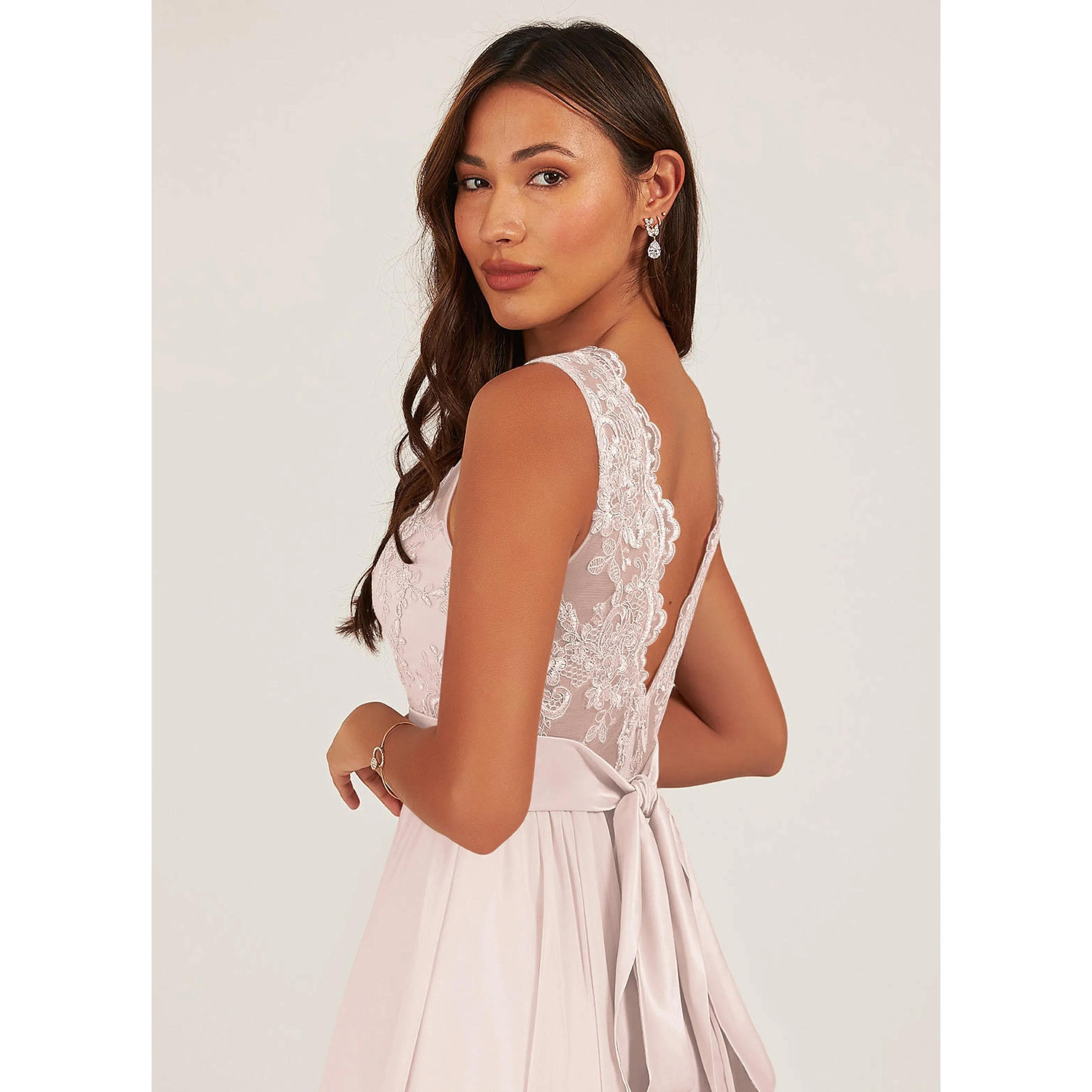 Azazie pale pink dress, size 24