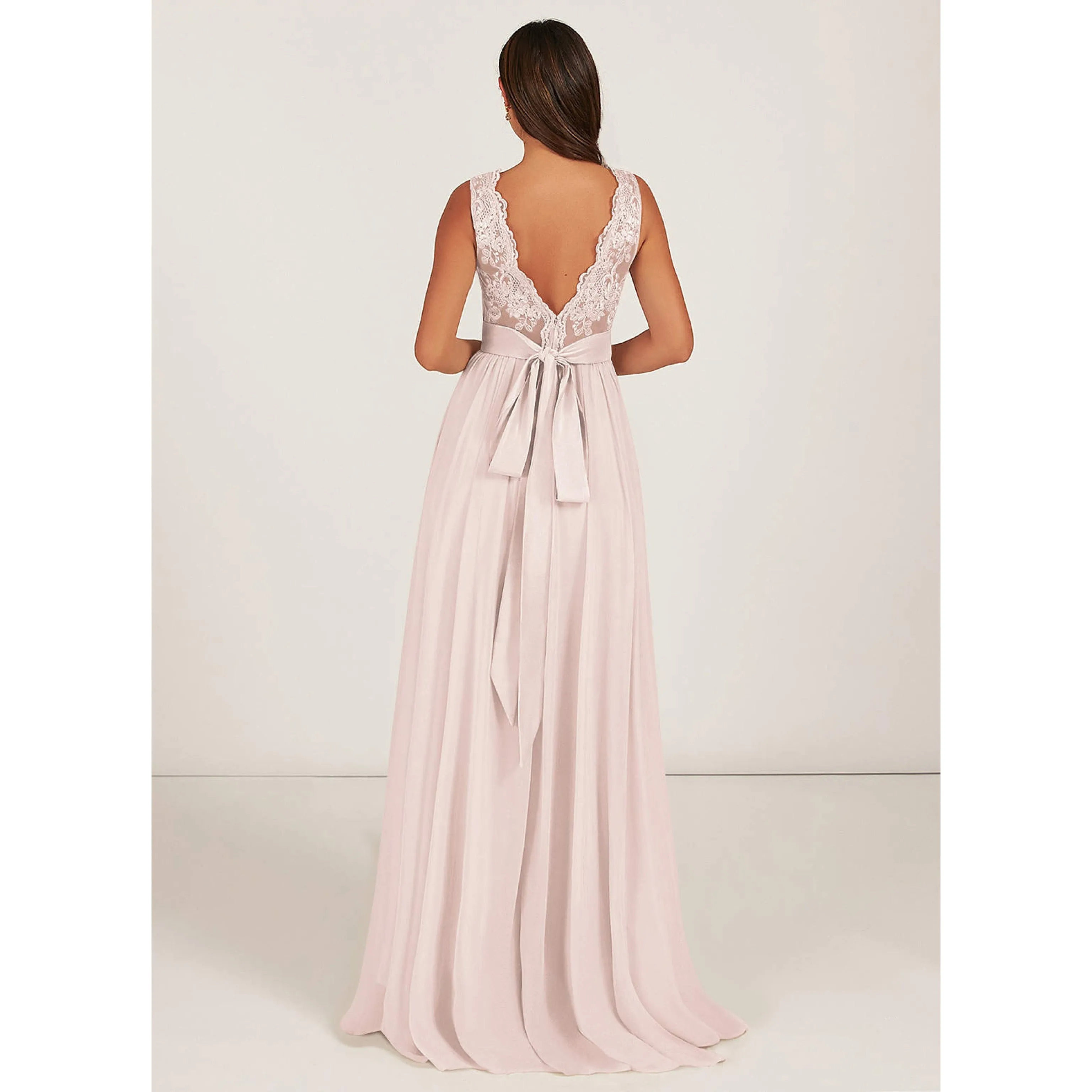 Azazie pale pink dress, size 24