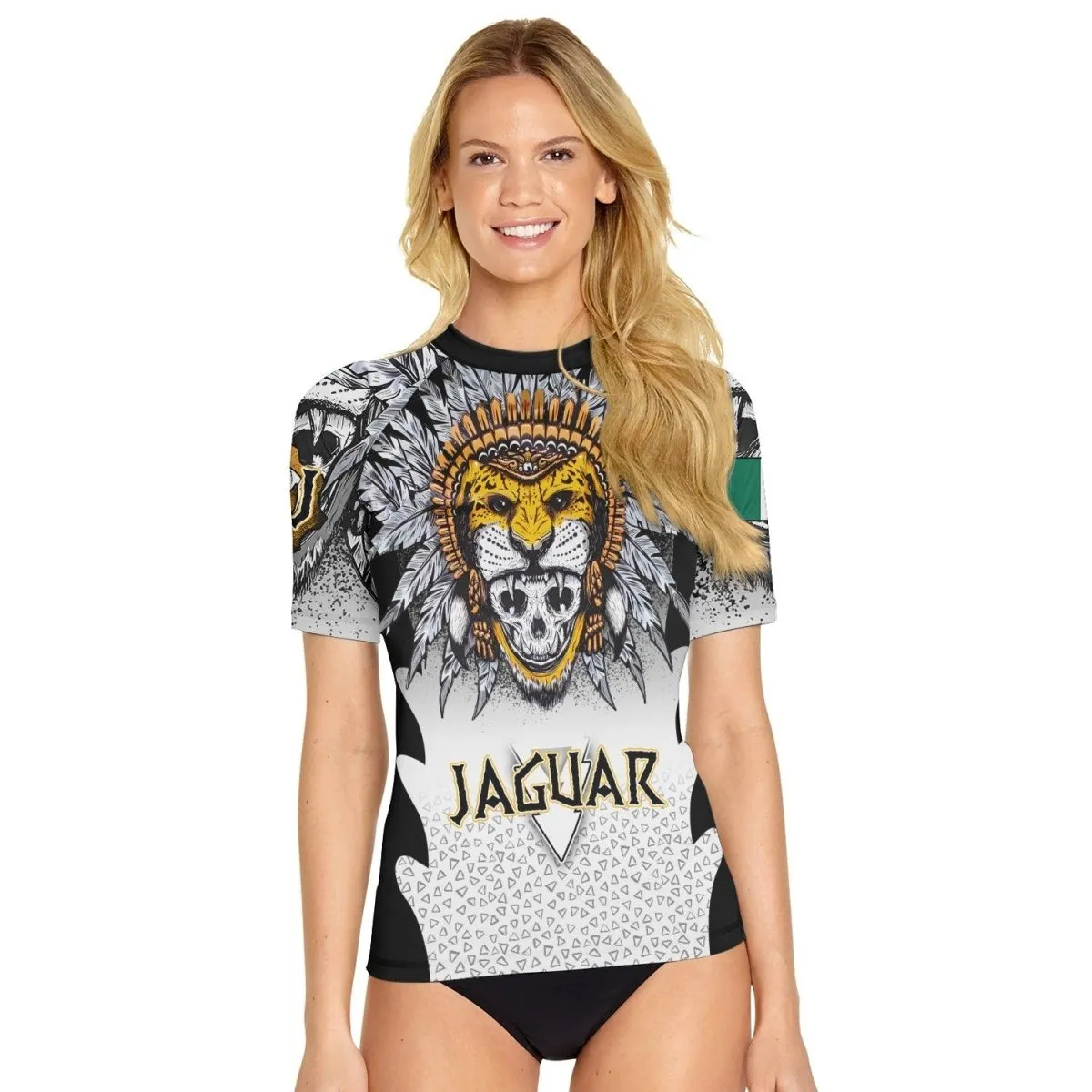 Aztec Warrior Women's Short Sleeve Rash Guard