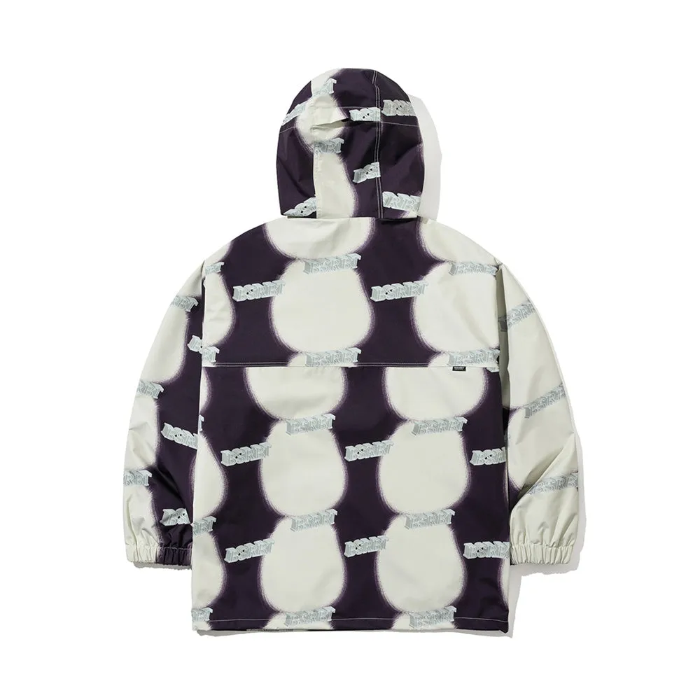 BDT HOODED ANORAK JACKET SAGE GRAY