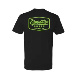 Black- Green Eliminator Vintage Badge Men's T-Shirt