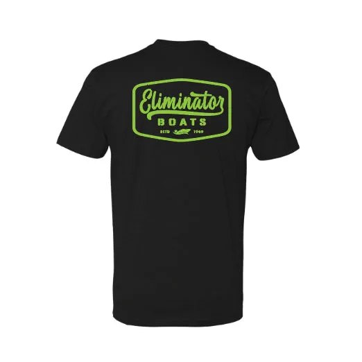 Black- Green Eliminator Vintage Badge Men's T-Shirt