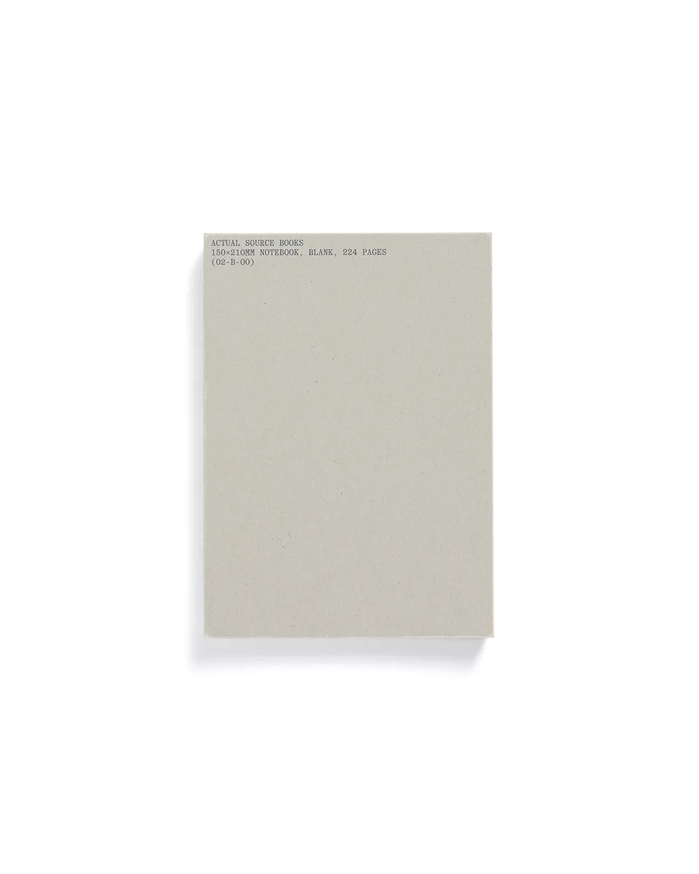 Blank Page Notebook - Grey