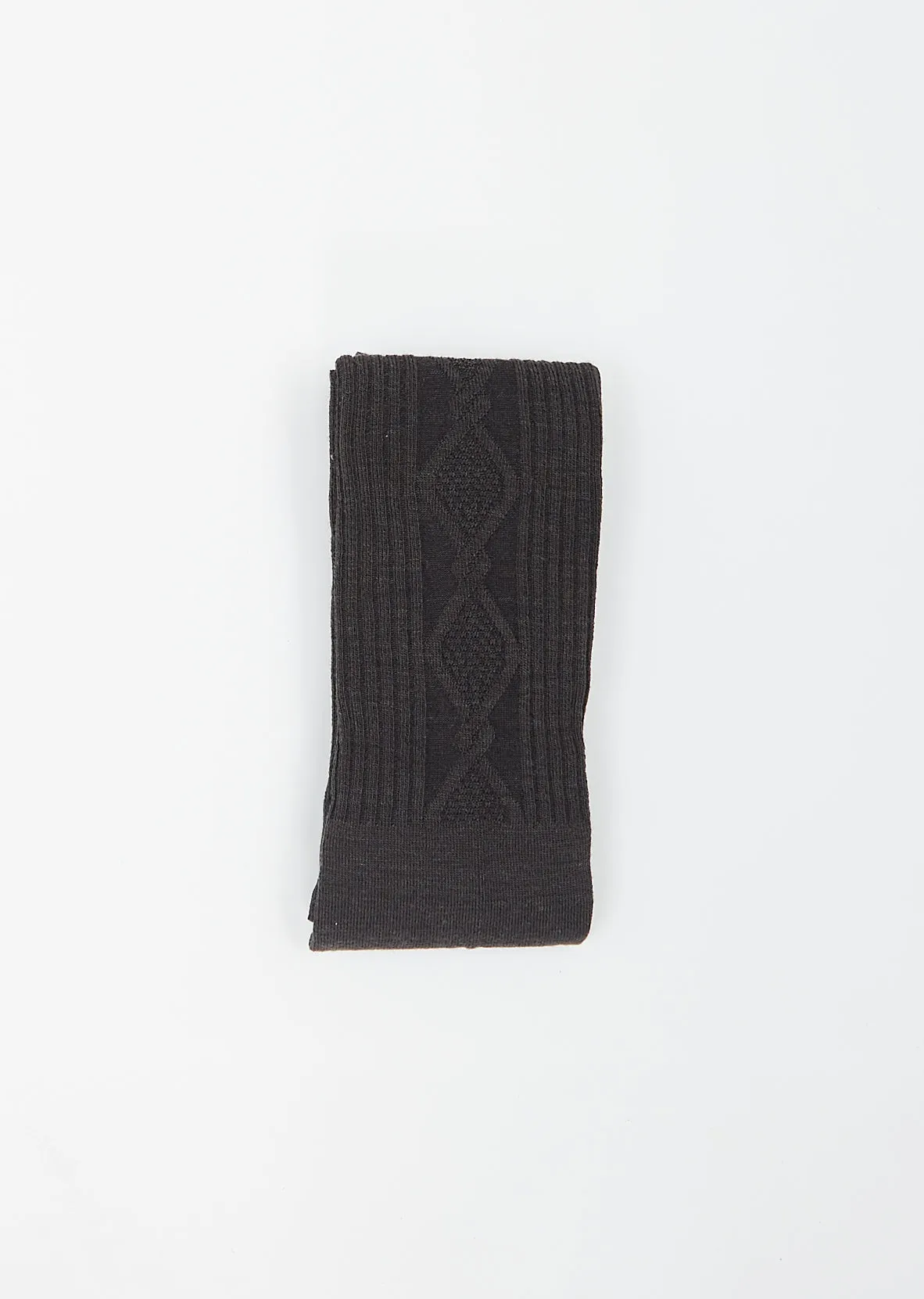 Cable Stocking — Grey
