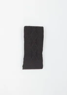Cable Stocking — Grey