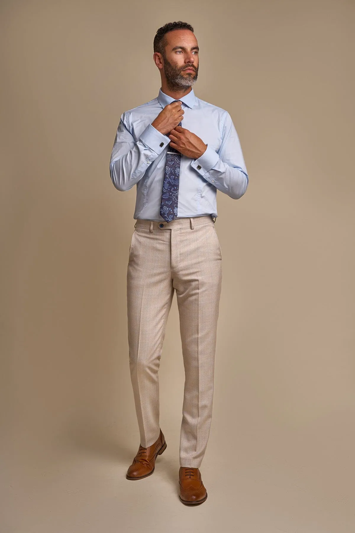 Caridi Beige 2 Piece Suit