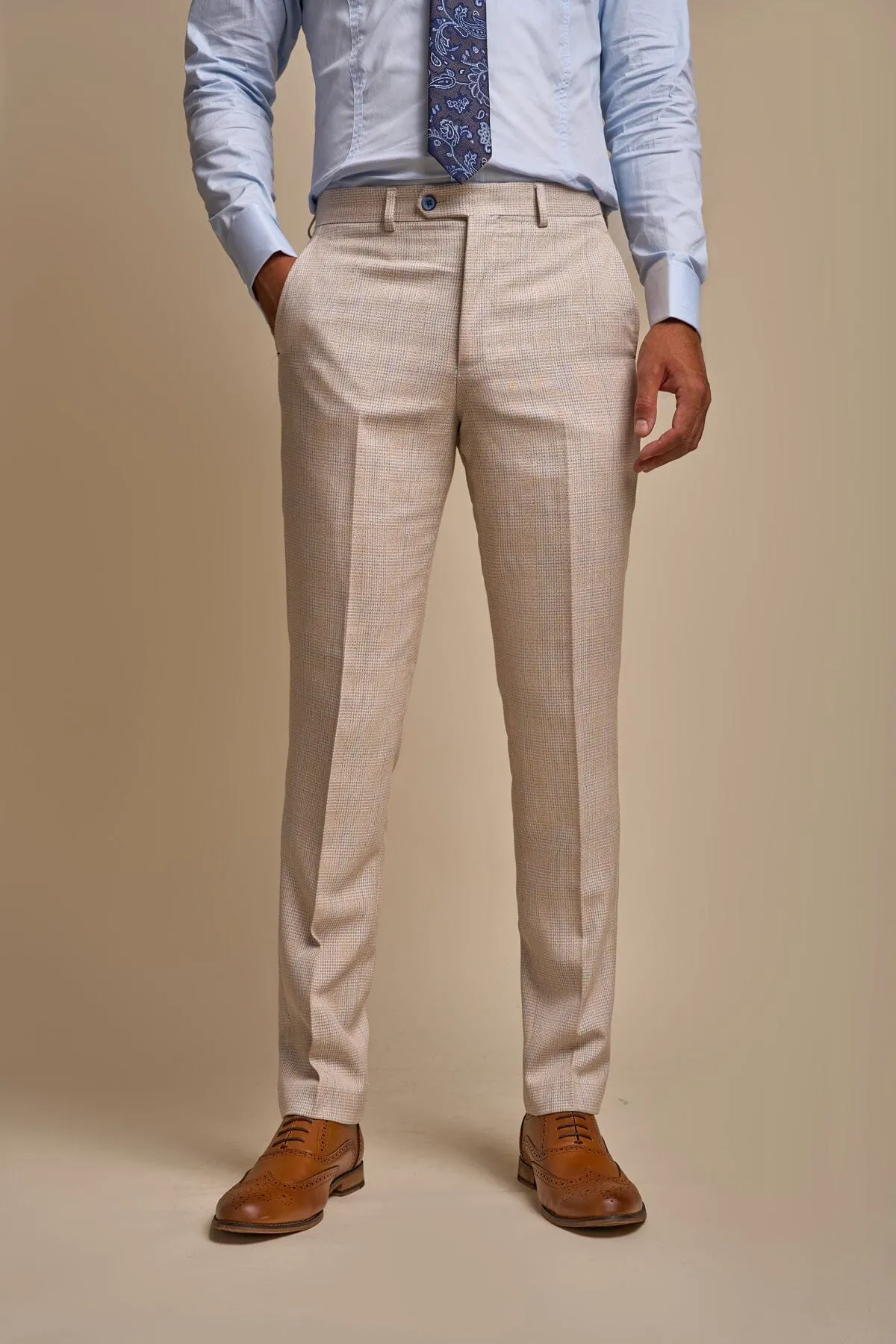 Caridi Beige 2 Piece Suit