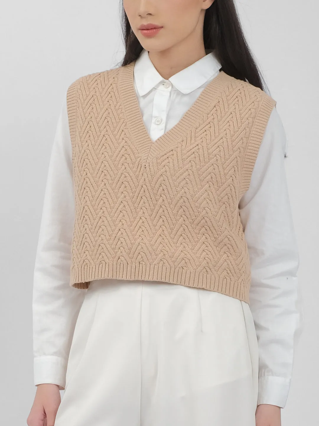 Chevron Knit Vest | Caster