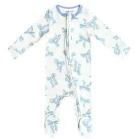 Copper Pearl Daphne Zip-Up Footie Pajamas