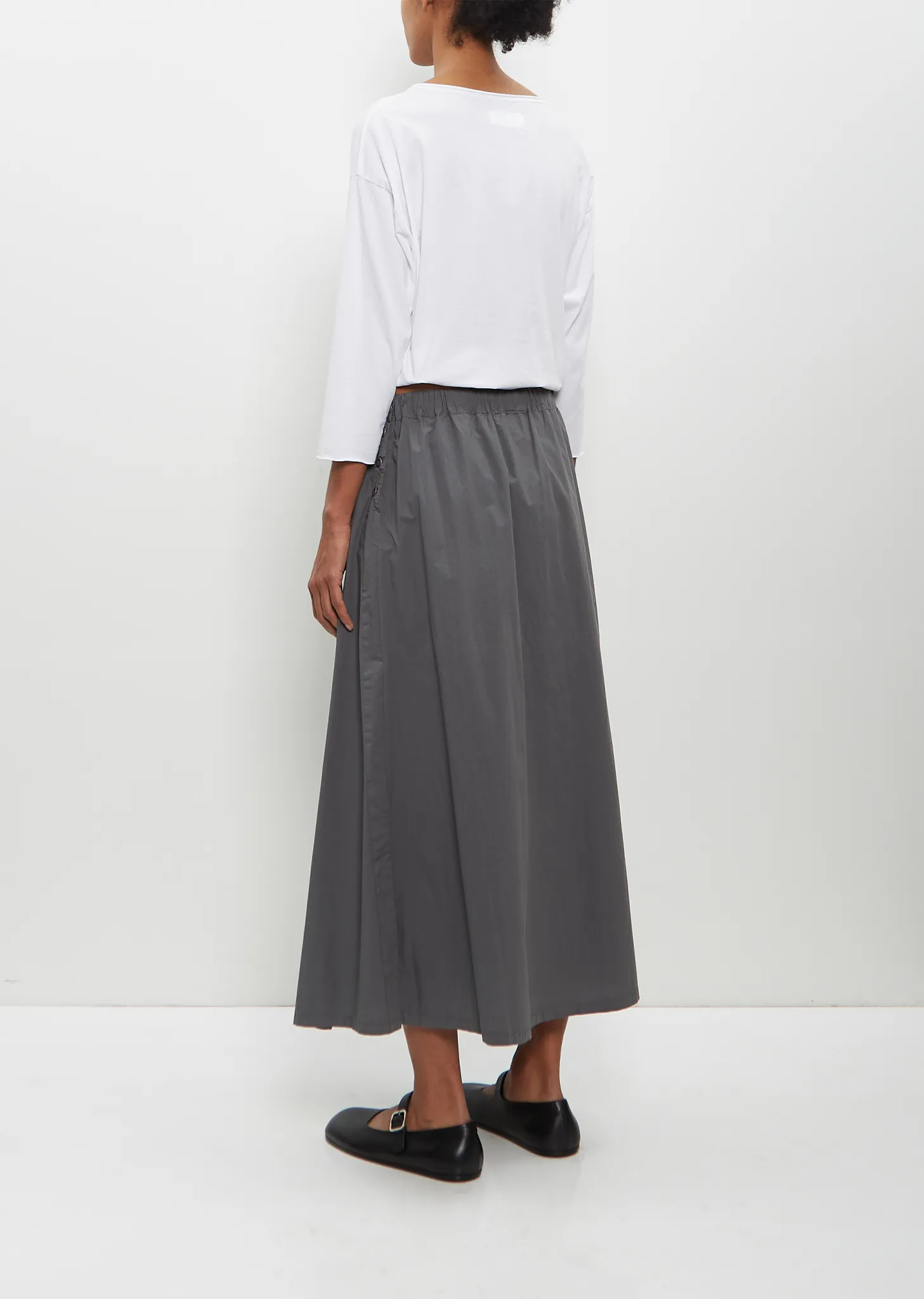 Cotton Maso Skirt — Grey