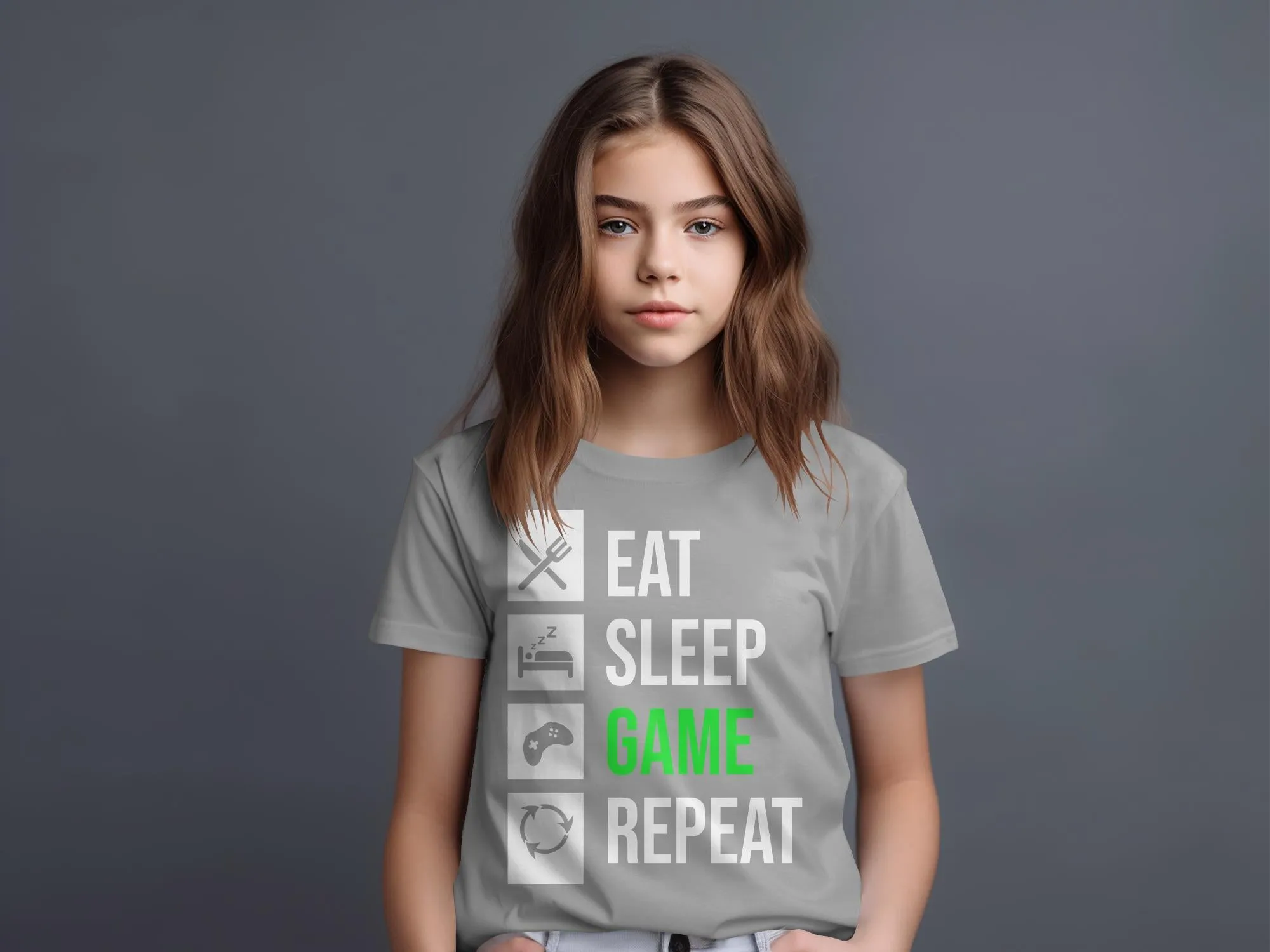 Eat Sleep Game Repeat Gamer T-Shirt