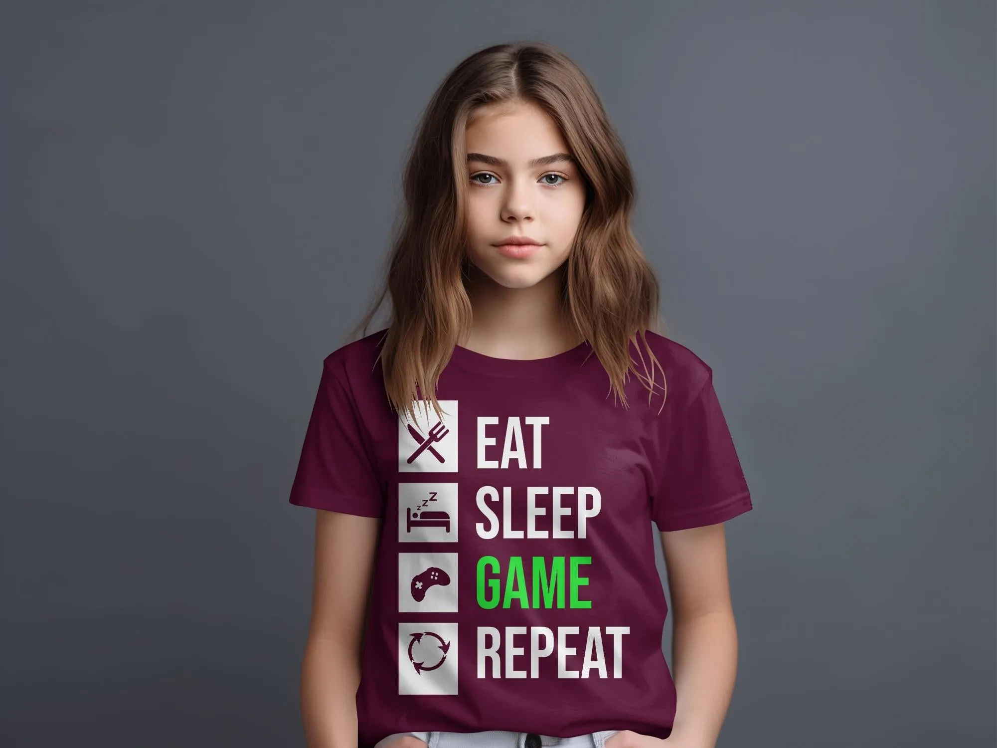 Eat Sleep Game Repeat Gamer T-Shirt