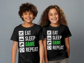 Eat Sleep Game Repeat Gamer T-Shirt