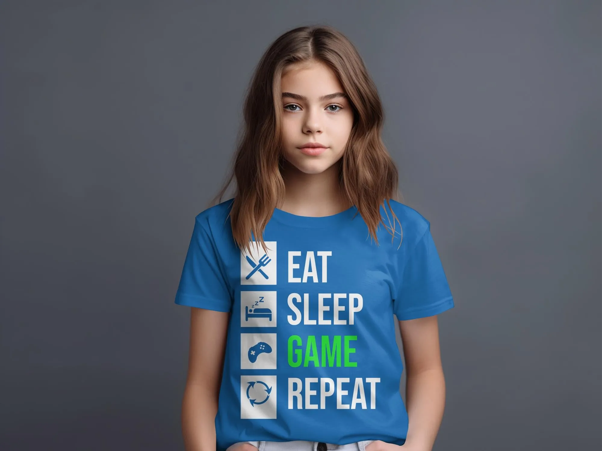 Eat Sleep Game Repeat Gamer T-Shirt