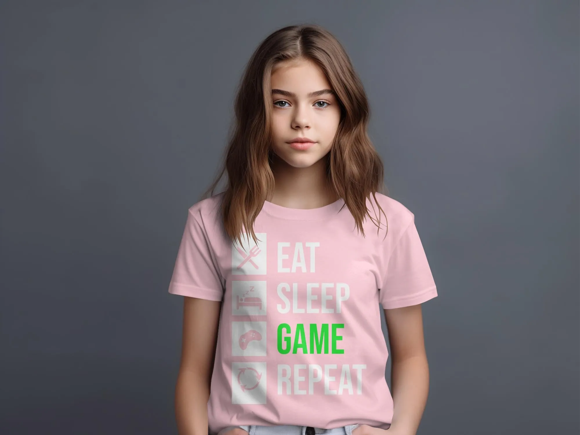 Eat Sleep Game Repeat Gamer T-Shirt