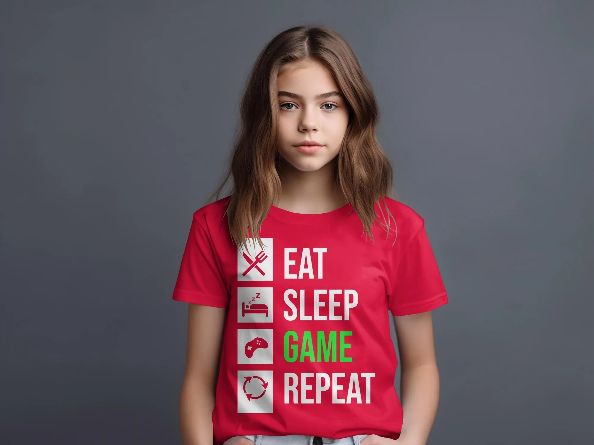 Eat Sleep Game Repeat Gamer T-Shirt