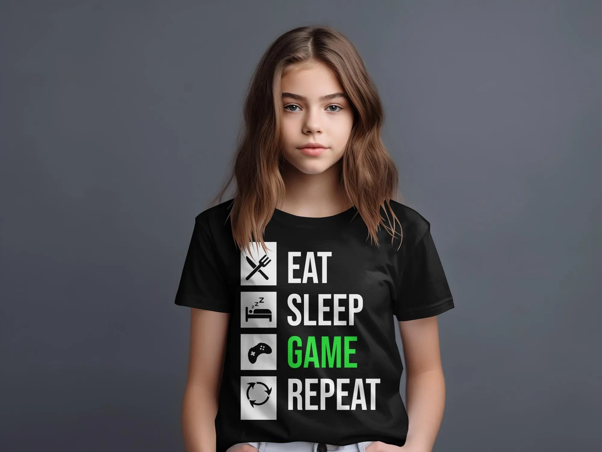 Eat Sleep Game Repeat Gamer T-Shirt