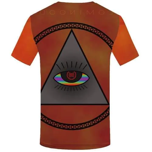 Eye T-shirt Men Geometric Flower Shirt Print Rainbow Tshirt Anime Gothic T-shirts Graphic Psychedelic Tshirts Cool Short Sleeve