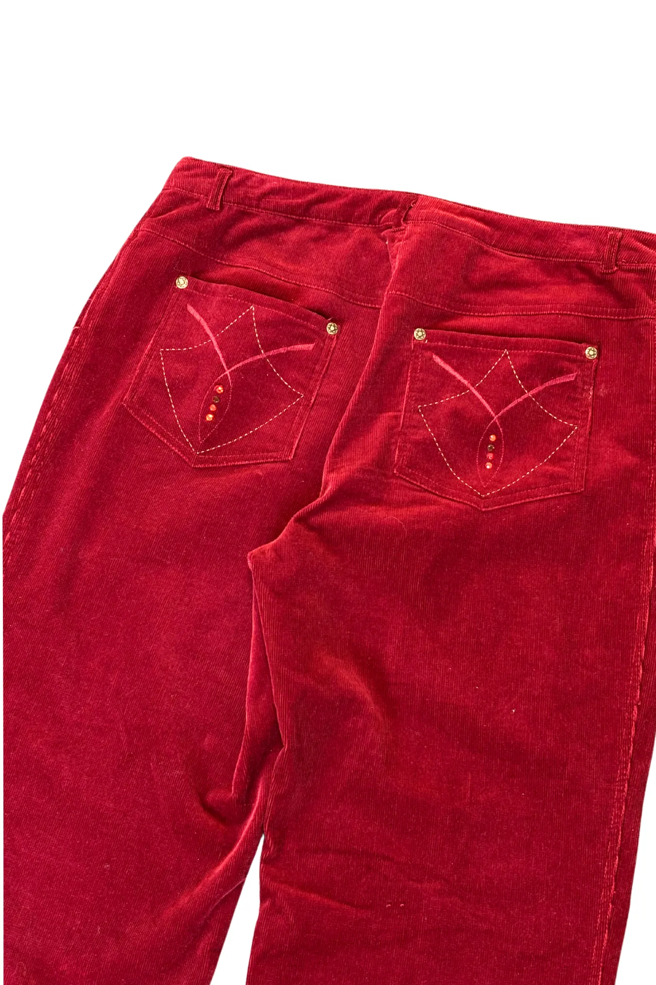Fabiani red corduroy pants, 14