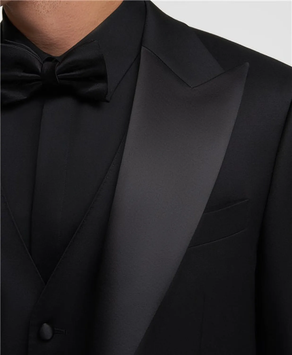 Fashion Men's 3 Pieces Flat Peak Lapel Tuxedos For Party (Blazer vest Pants)