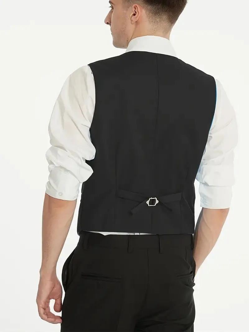 Formal 3 Pieces Mens Suit Shawl Lapel Tuxedos For Wedding (Blazer vest Pants)