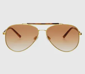Freyrs Dallas Gold/Brown Sunglasses