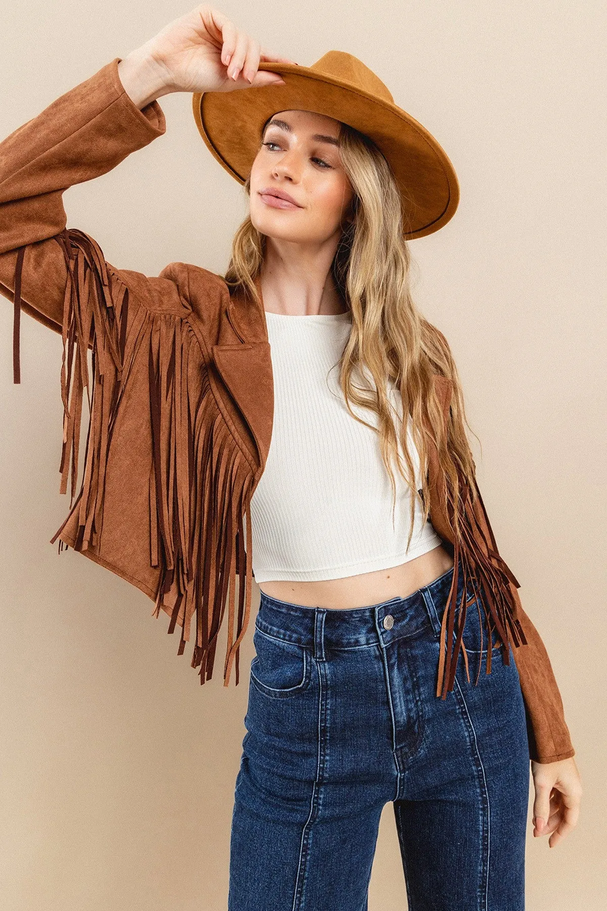 Fringed Suede Jacket