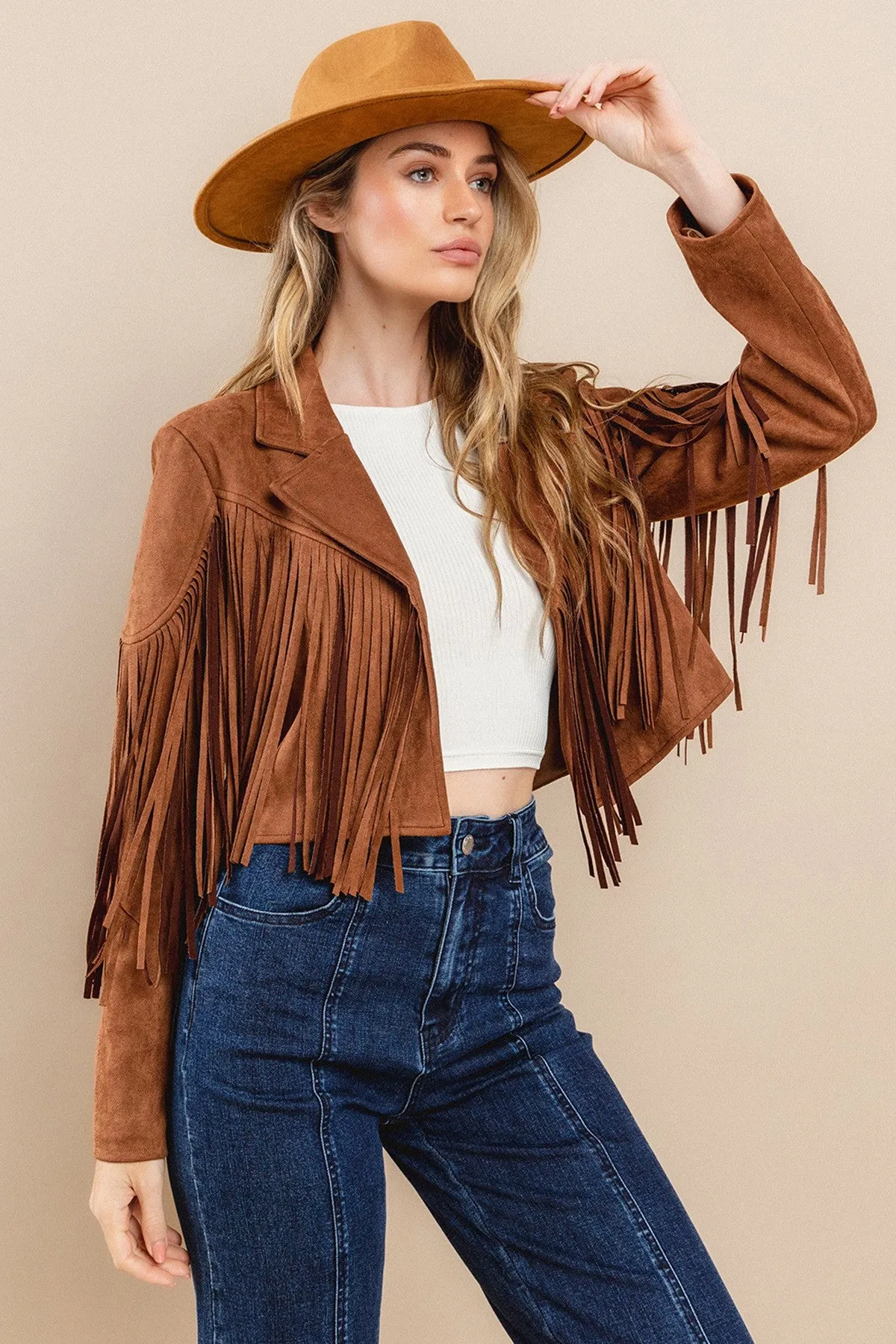 Fringed Suede Jacket