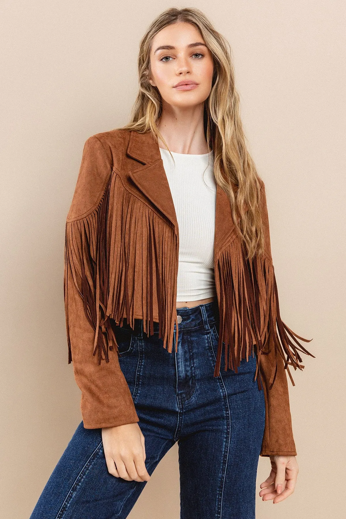 Fringed Suede Jacket