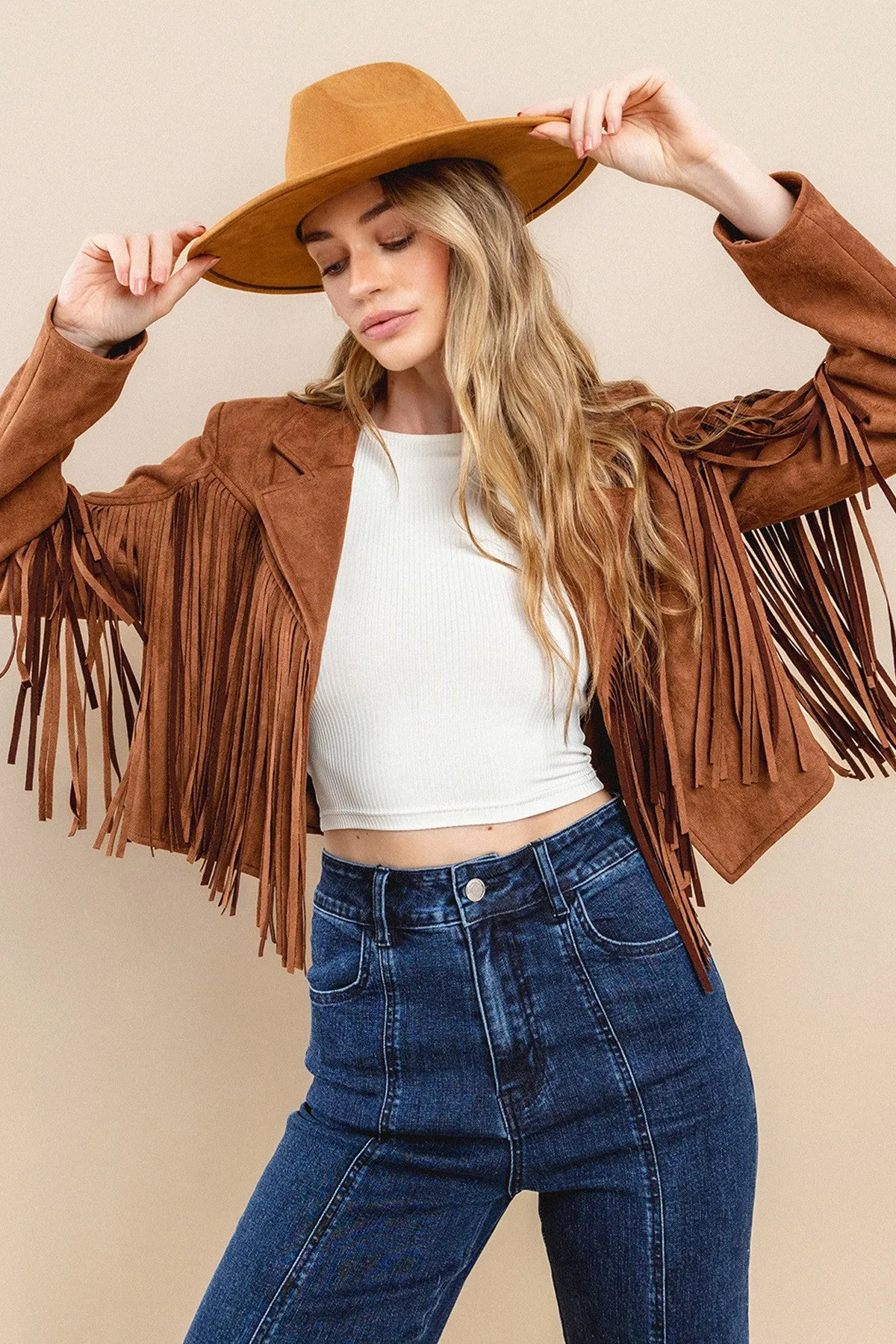 Fringed Suede Jacket
