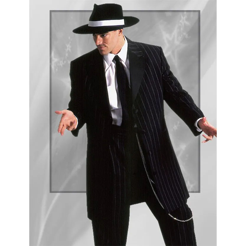 Funki Buys | Suits | Men's Cool Vintage Striped 2 Pcs Zoot Suits