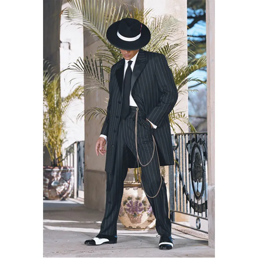 Funki Buys | Suits | Men's Cool Vintage Striped 2 Pcs Zoot Suits