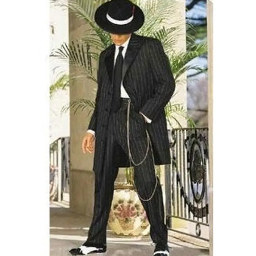 Funki Buys | Suits | Men's Cool Vintage Striped 2 Pcs Zoot Suits