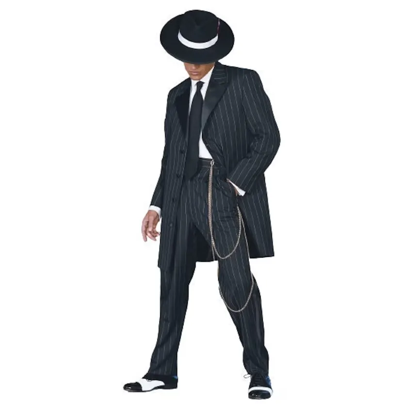 Funki Buys | Suits | Men's Cool Vintage Striped 2 Pcs Zoot Suits
