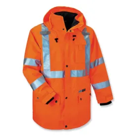 Glowear 8385 Class 3 Hi-vis 4-in-1 Jacket, 5x-large, Orange, Ships In 1-3 Business Days