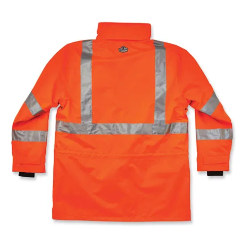 Glowear 8385 Class 3 Hi-vis 4-in-1 Jacket, Small, Orange, Ships In 1-3 Business Days