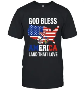 God Bless America Land That I Love 2TS-S9U9-Unisex T-Shirt