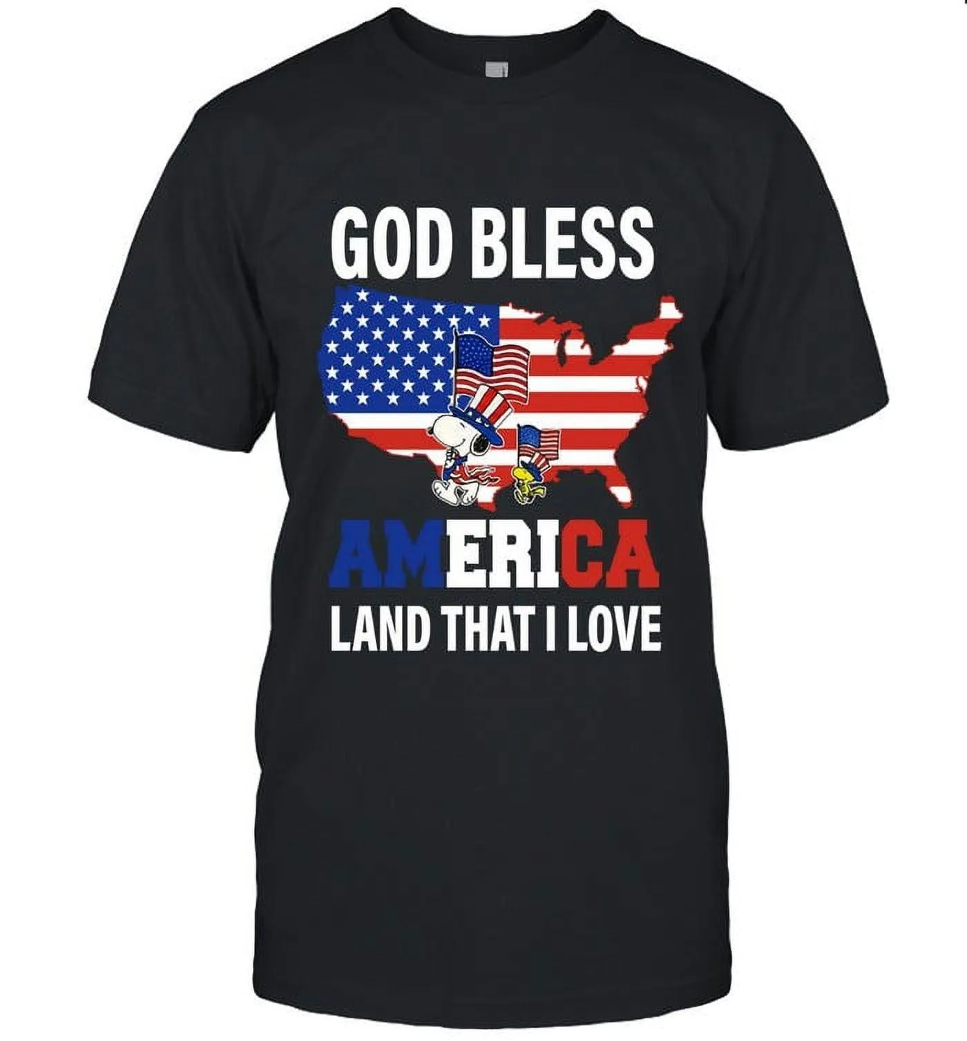 God Bless America Land That I Love 2TS-S9U9-Unisex T-Shirt