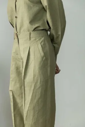 Green Casual Pants