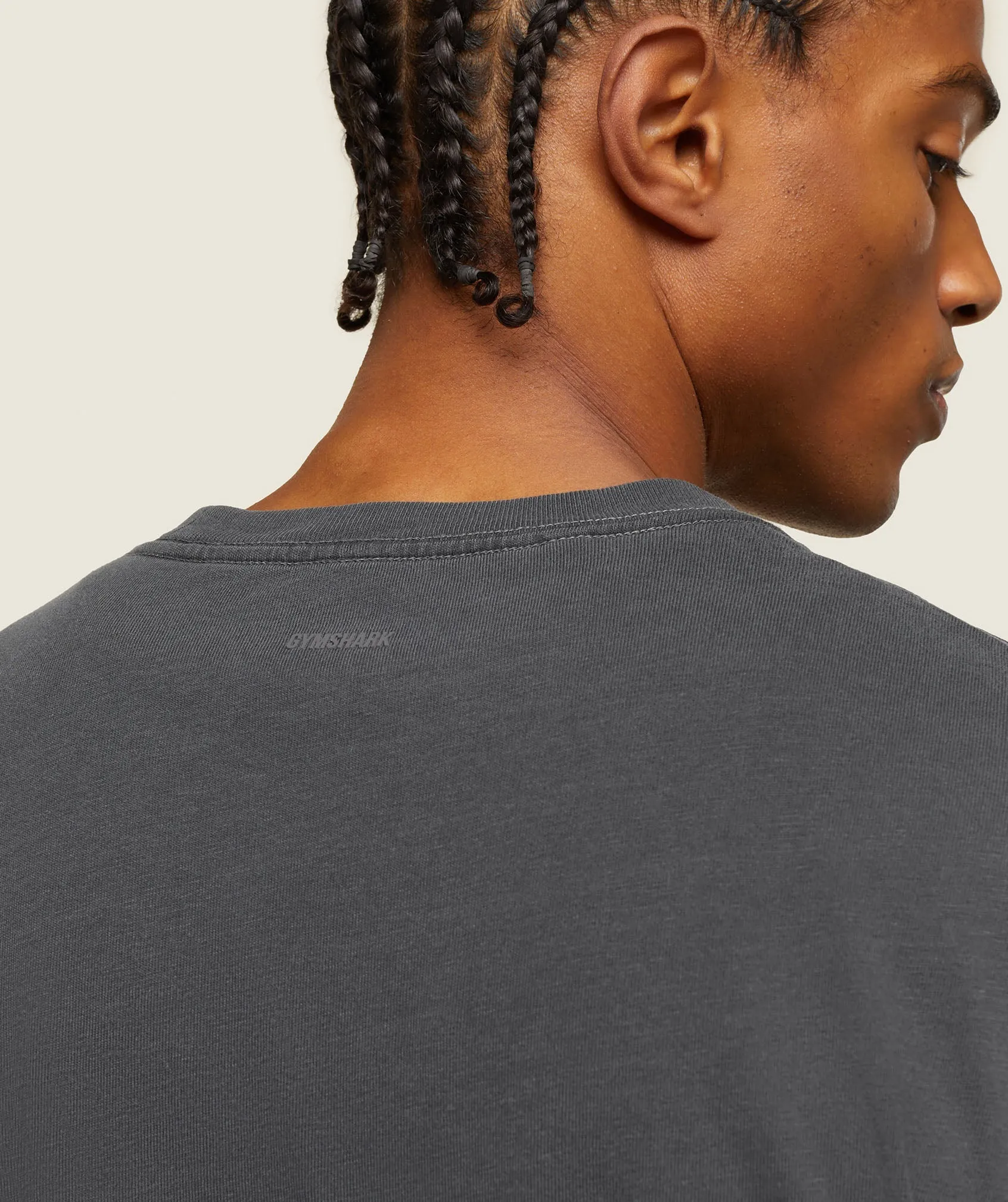 Gymshark everywear Relaxed Long Sleeve Tee - Black