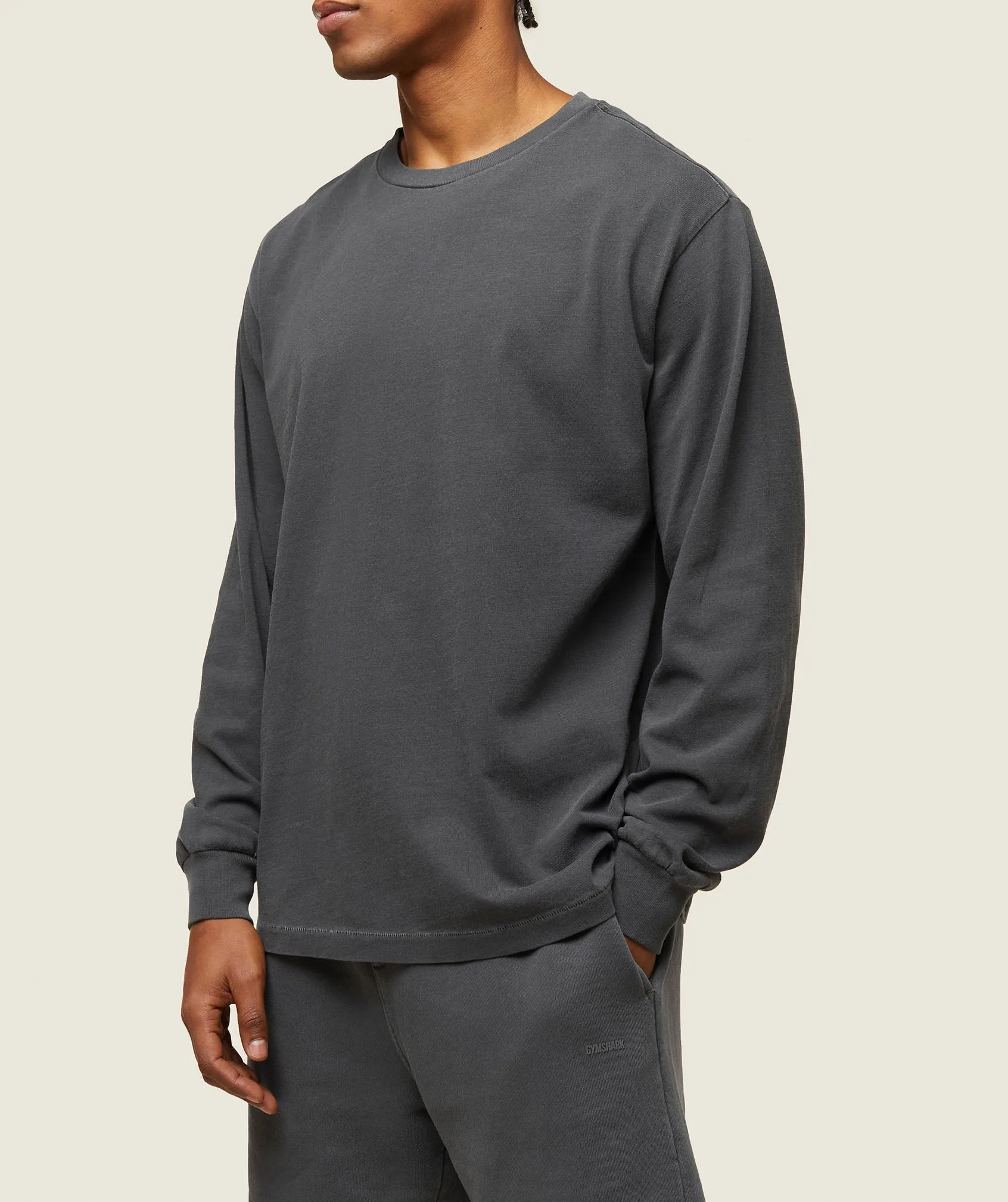Gymshark everywear Relaxed Long Sleeve Tee - Black