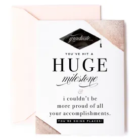 Huge Milestone Graduation Celebration Card