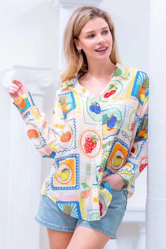 Island Basket Button Up
