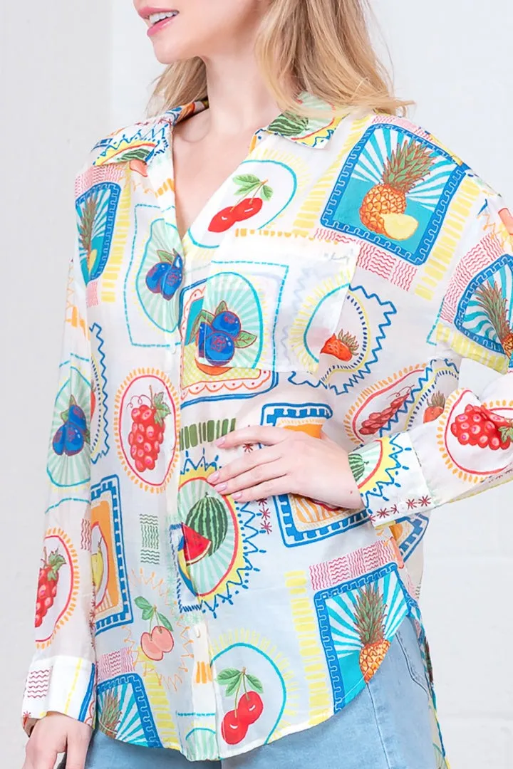 Island Basket Button Up