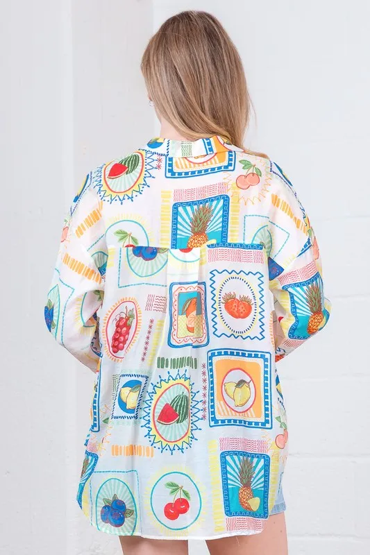 Island Basket Button Up