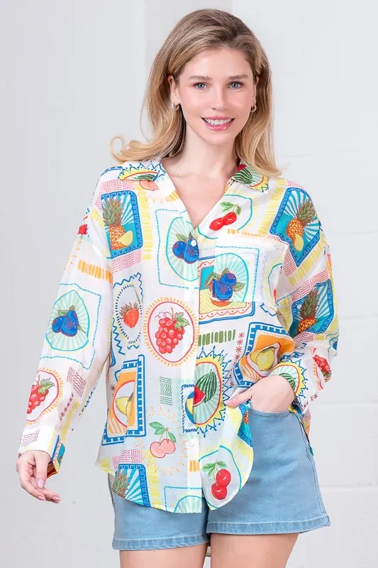Island Basket Button Up